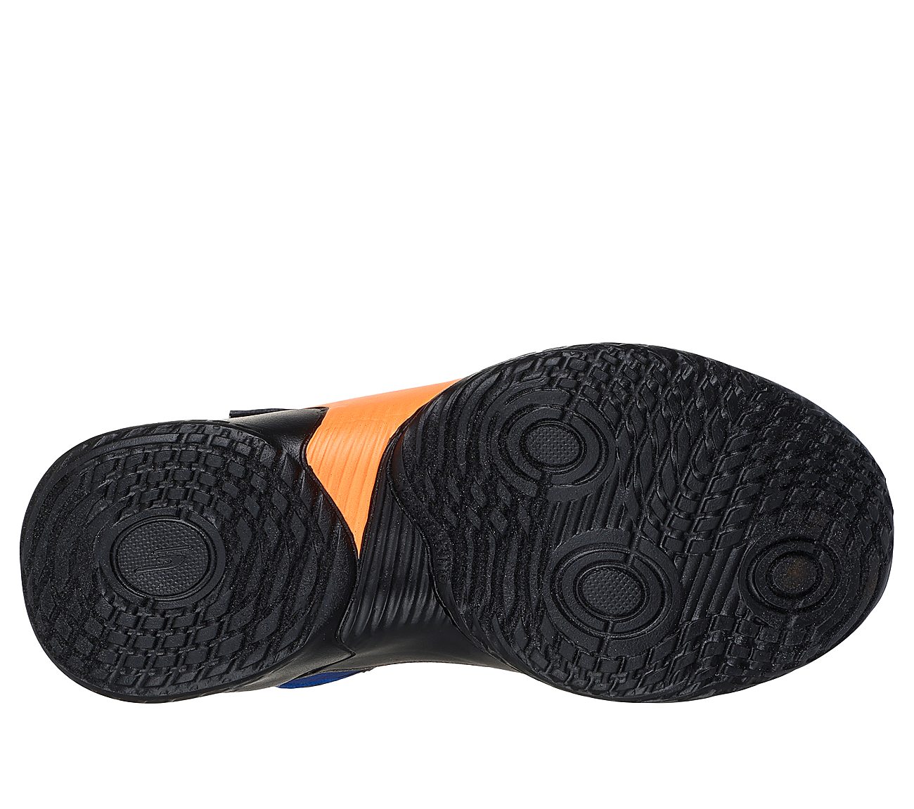 SKX COURT HYPE - HOOPER-HERO, BLUE/BLACK Footwear Bottom View