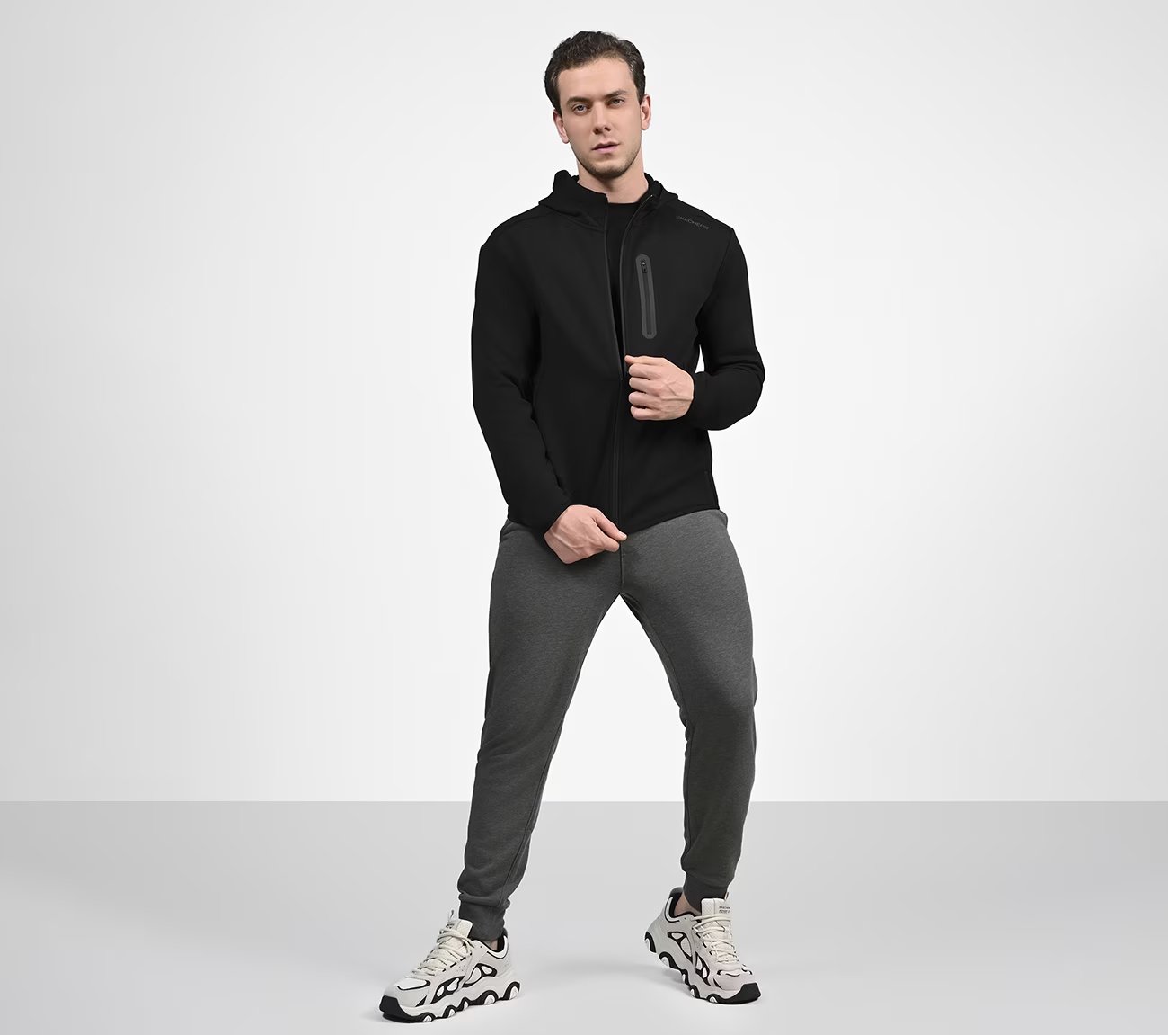 SKECH-SWEATS LA HOODIE, BBBBLACK Apparels Right View