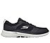 GO WALK 6 - COMPETE, BLACK/GREY Footwear Lateral View