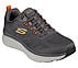 D'LUX WALKER-COMMUTER, CHARCOAL/ORANGE Footwear Lateral View