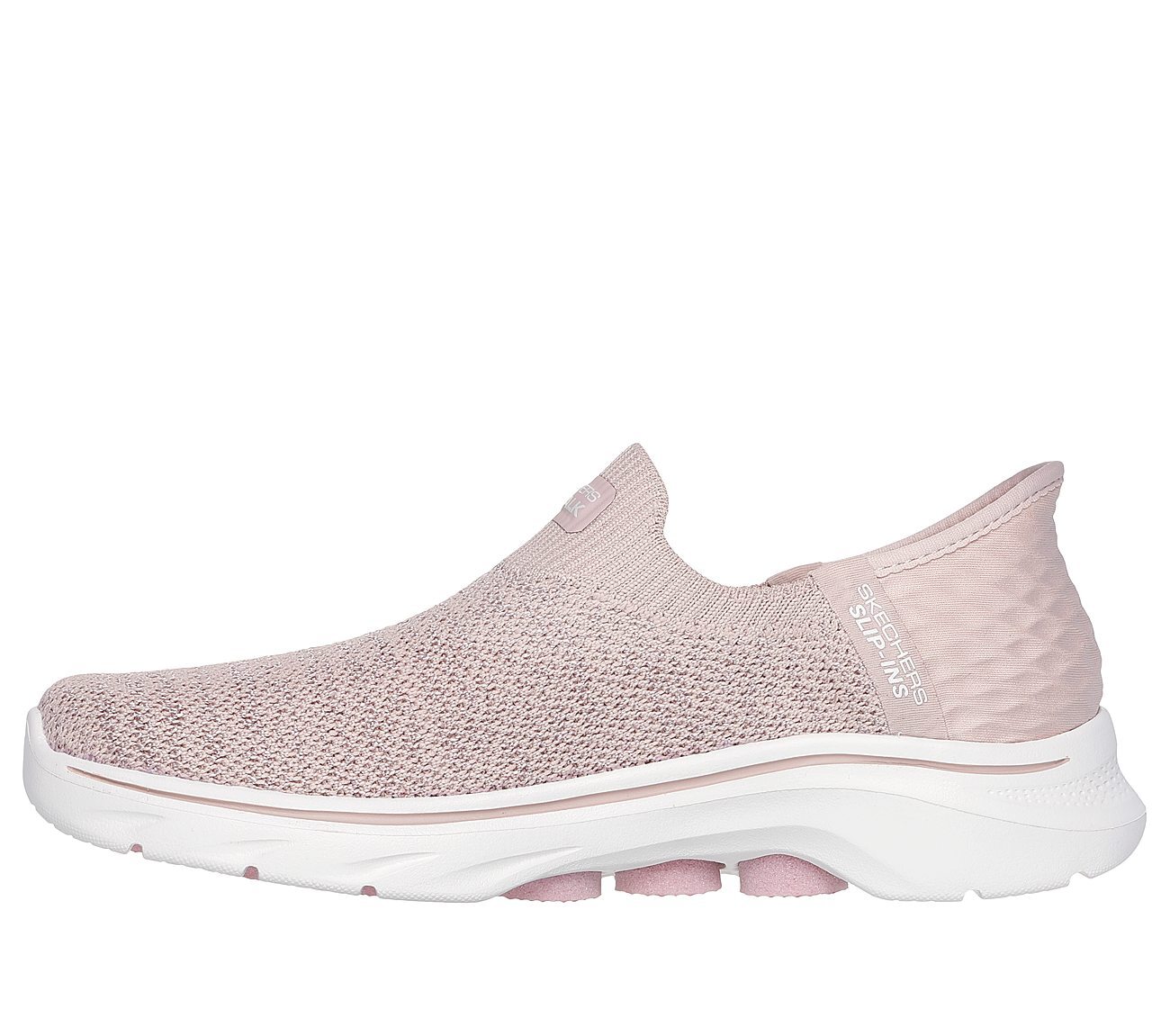 SKECHERS SLIP-INS: GO WALK 7 - SPRINGTIME, LT.PINK Footwear Left View