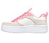 COURT HIGH - GLITTER MIX, WHITE/HOT CORAL Footwear Left View
