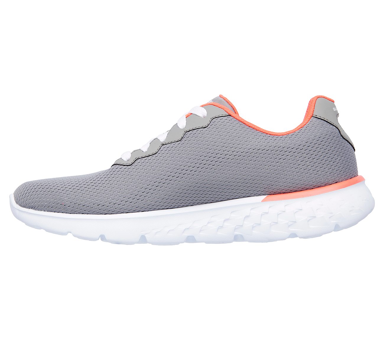 GO RUN 400 - ACTION, GREY/CORAL Footwear Left View