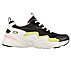 BOBS BAMINA-ZIGZAGGER, BLACK/LIME Footwear Lateral View