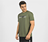 DUAL PRINT VARSITY GRAPHIC T-SHIRT, NATURAL/OLIVE Apparel Top View