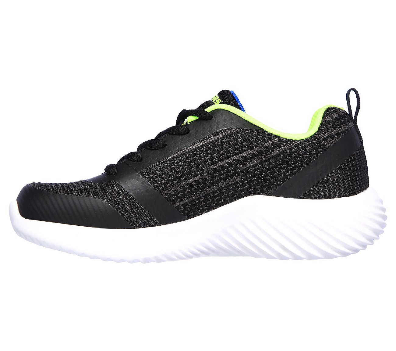 BOUNDER -, BLACK/BLUE/LIME Footwear Left View