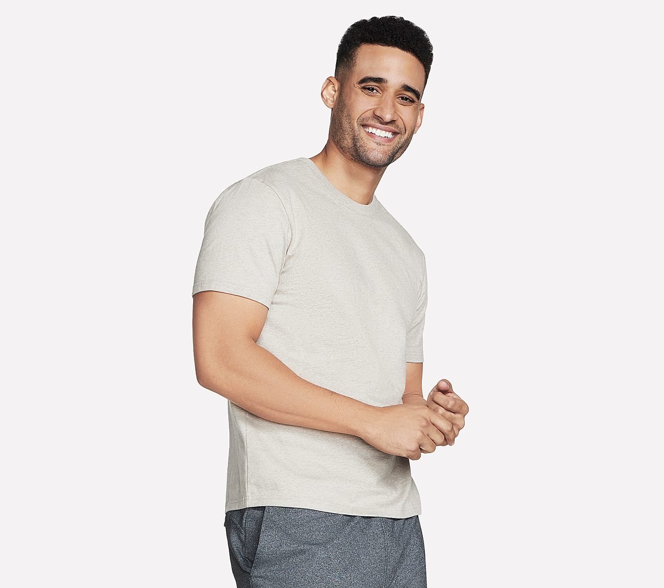 SKECHJERSEY MAX SS TEE, WHEAT/NATURAL Apparels Bottom View