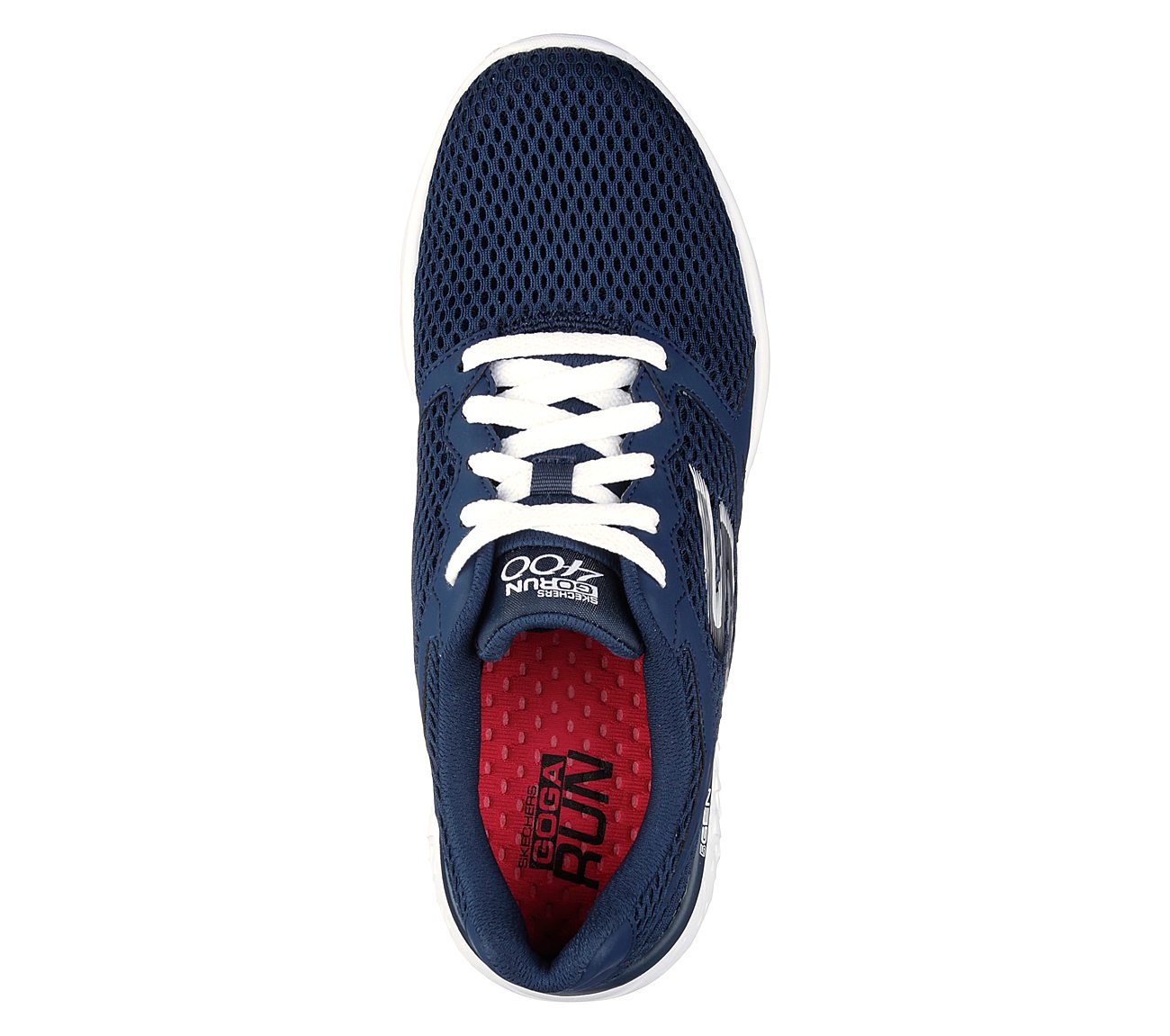 GO RUN 400, NAVY/WHITE Footwear Top View