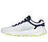 GO RUN 7, WHITE/NAVY Footwear Left View