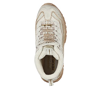 ENERGY-PERFECT FEEL, NATURAL/GOLD Footwear Top View