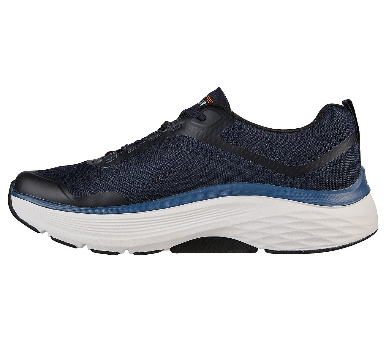 MAX CUSHIONING ARCH FIT, NAVY/ORANGE Footwear Left View