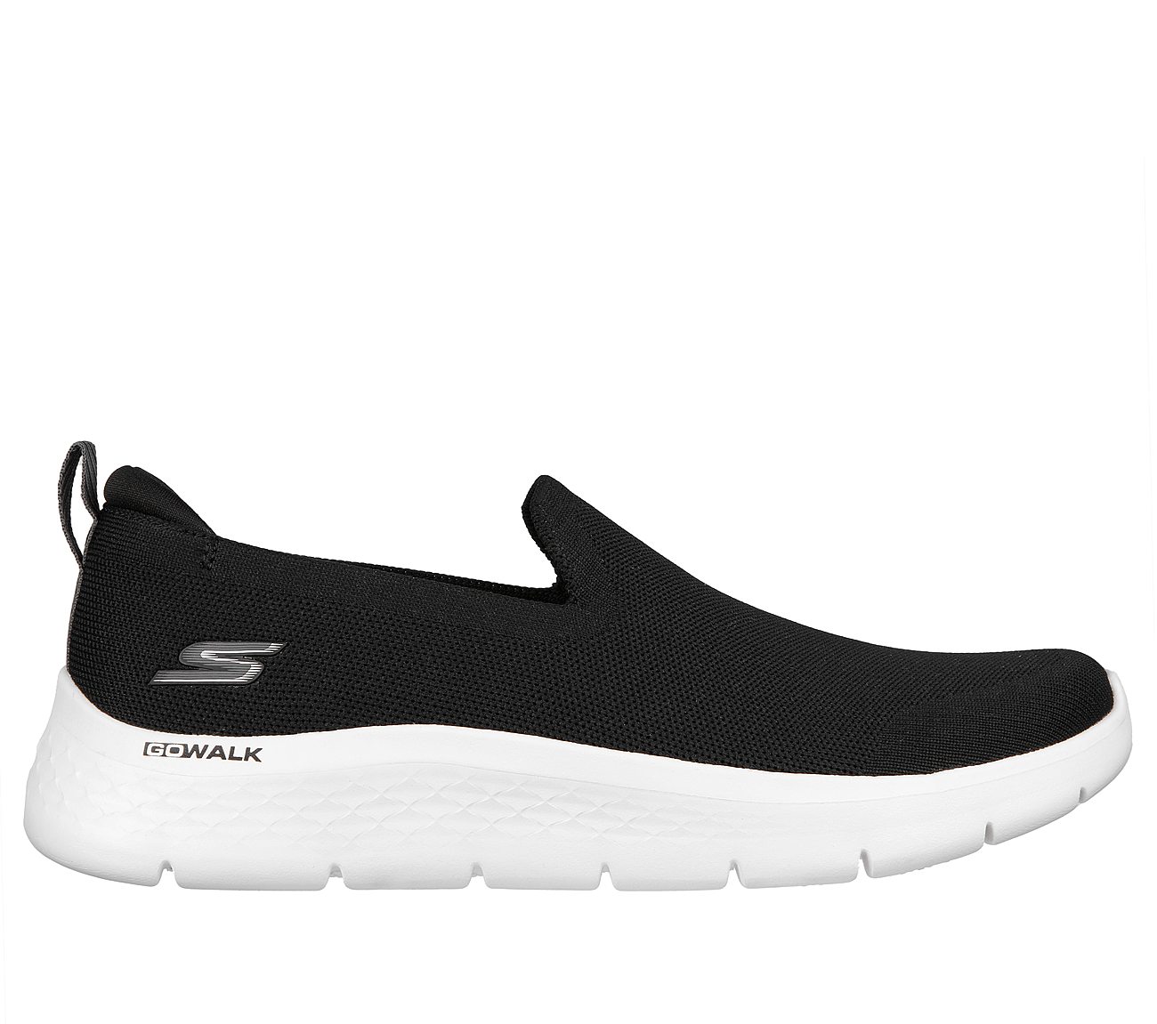 Skechers Black/White Go Walk Flex Mens Slip On Shoes - Style ID: 216482 ...