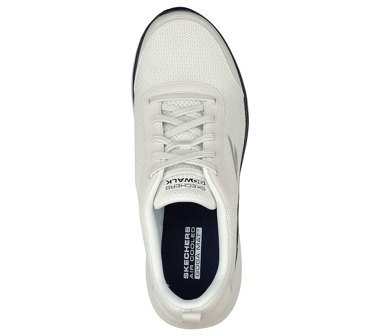 GO WALK 6 - BOLD KNIGHT, WHITE/NAVY Footwear Top View