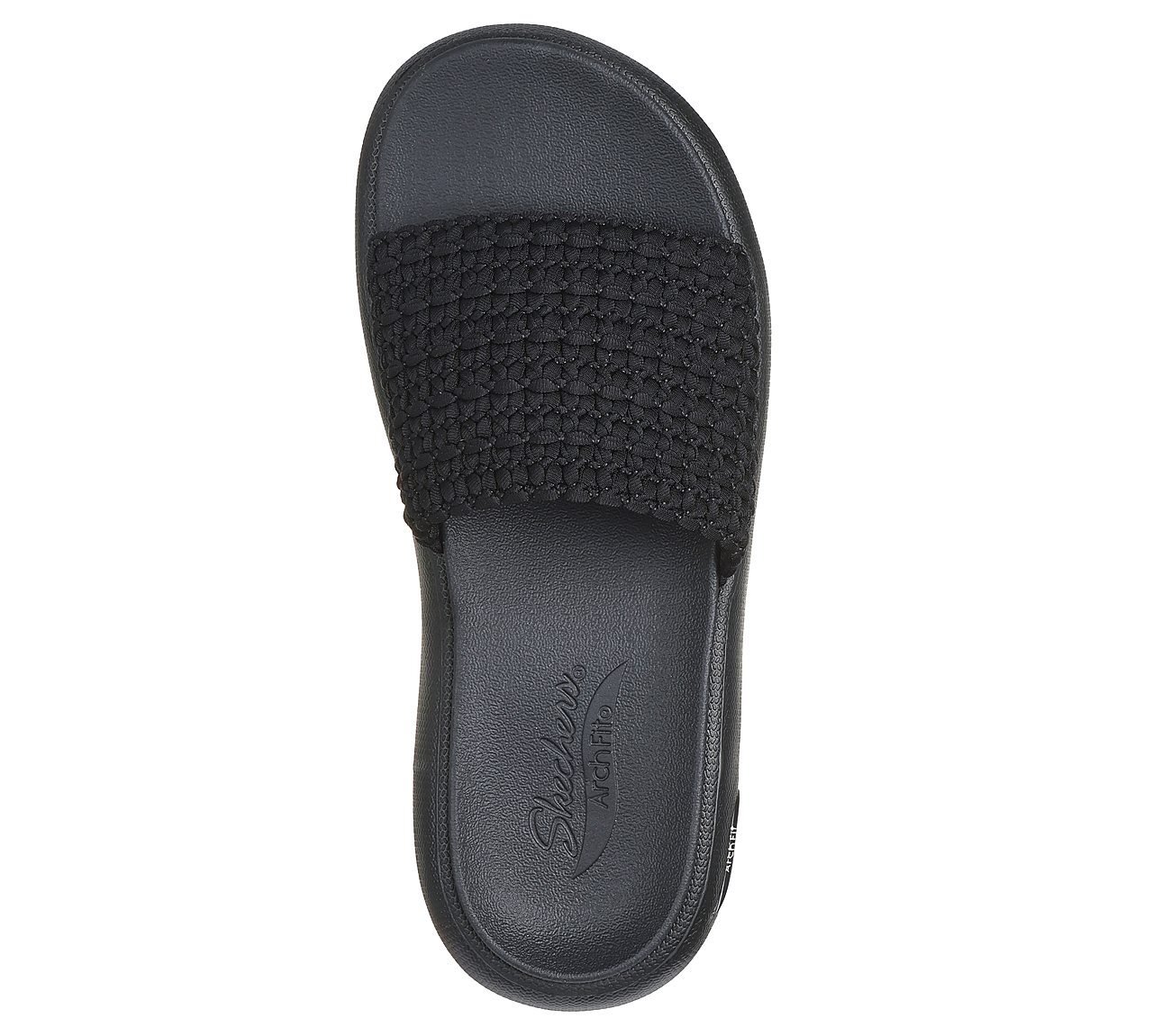 ARCH FIT CLOUD-OH SHE PRETTY, BBLACK Footwear Top View
