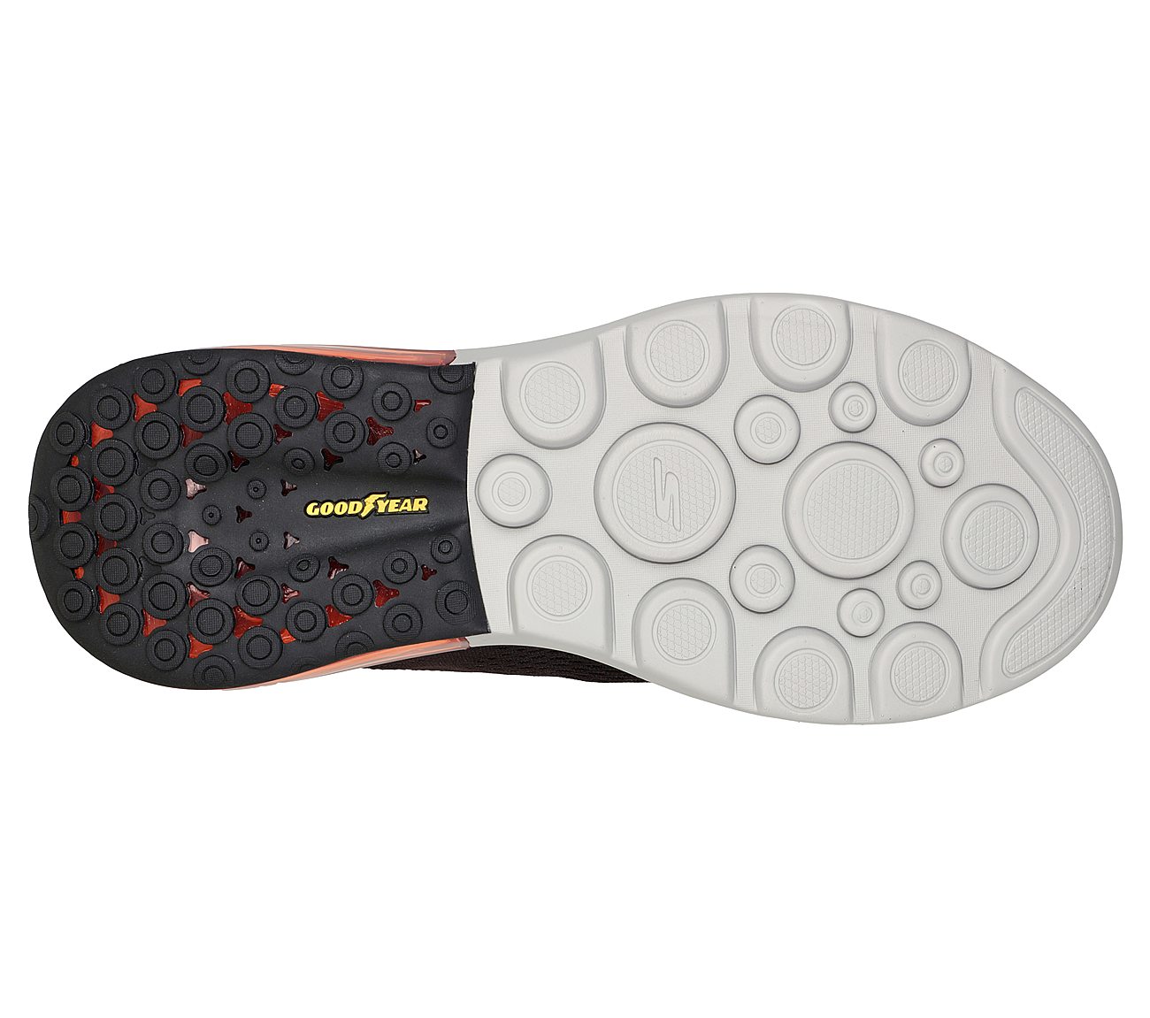 GO WALK AIR 2.0 - ENTERPRISE, BLACK/RED Footwear Bottom View