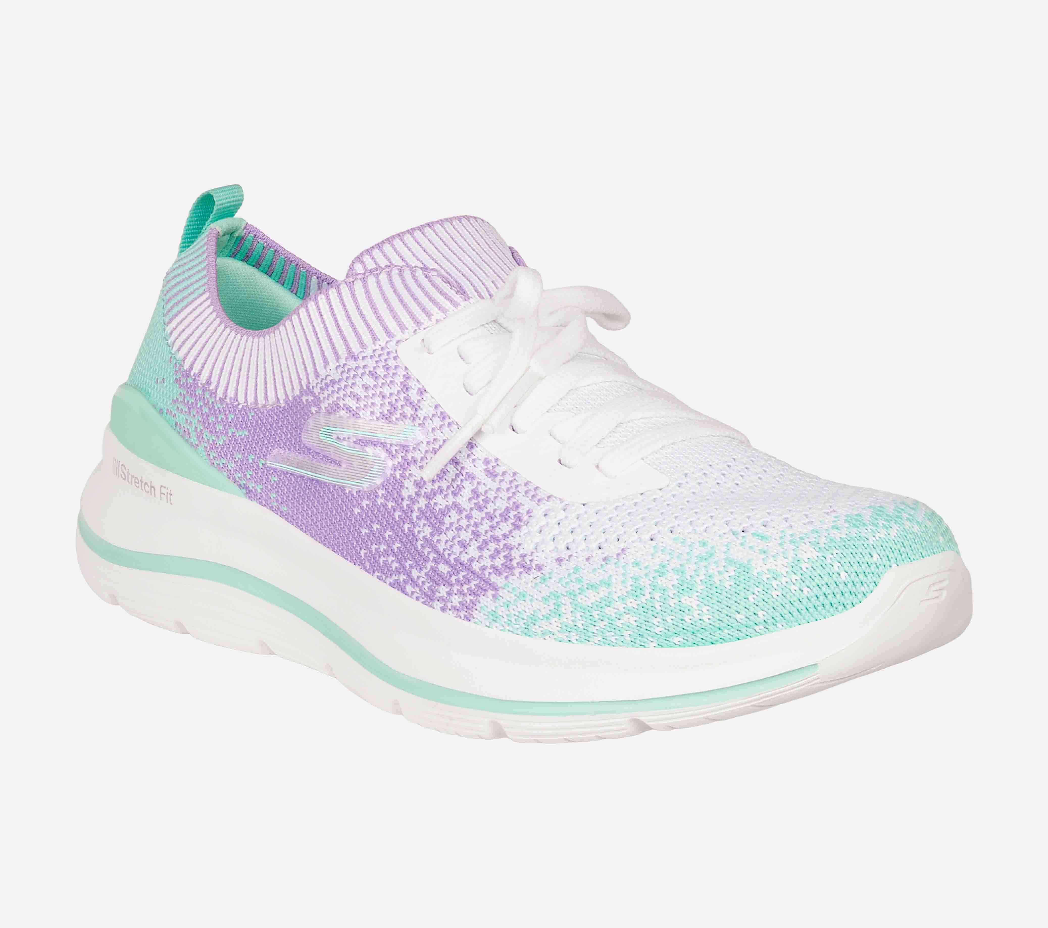 GO WALK STRETCH FIT, WHITE/MULTI Footwear Right View