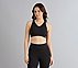 HIGH IMPACT SPORTS BRA, BLACK Apparels Lateral View