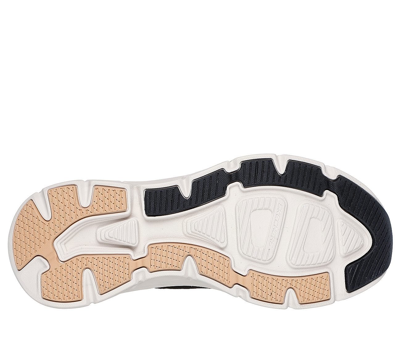 D'LUX WALKER 2.0-THRILL MOVEMENT, BLACK/TAN Footwear Bottom View