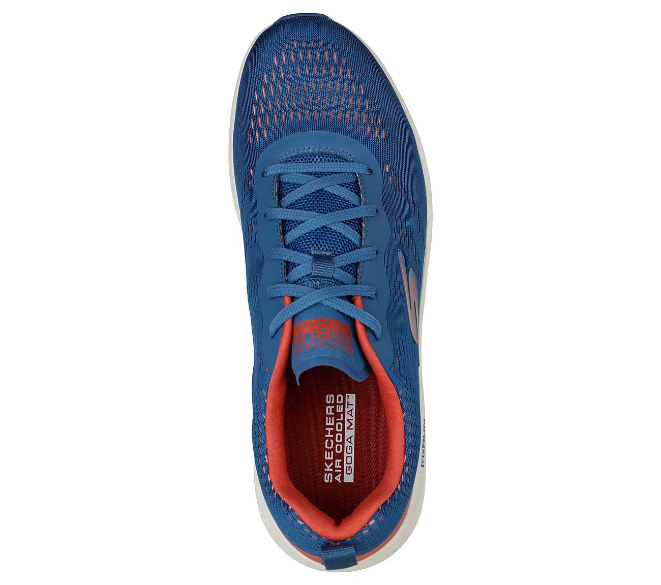GO RUN ELEVATE, BLUE/ORANGE Footwear Top View