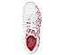 UNO - SPREAD THE LOVE, WHITE/RED/PINK Footwear Top View