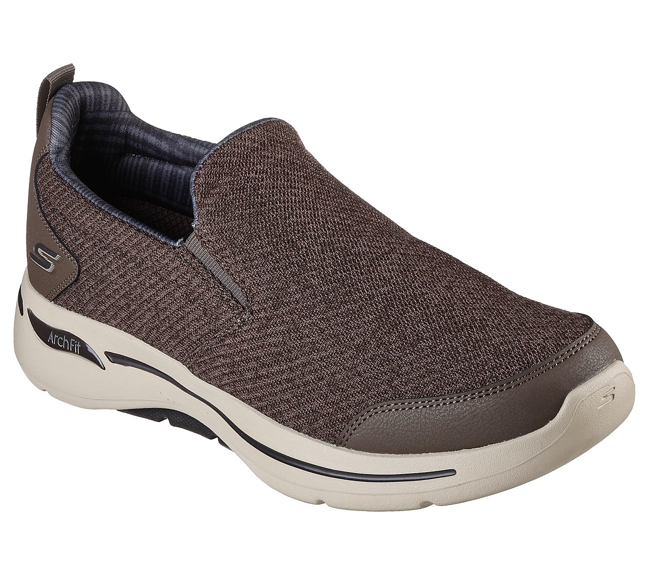Skechers Chocolate Brown Go Walk Arch Fit Rambler Men Walking