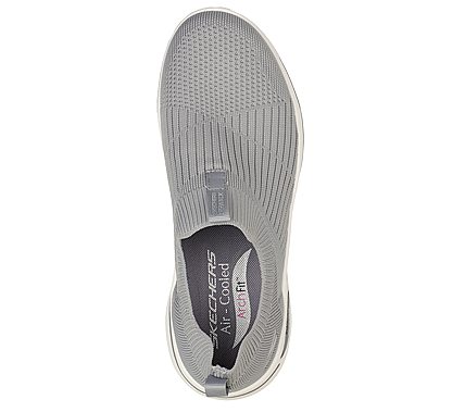 GO WALK ARCH FIT - ICONIC, GREY Footwear Top View