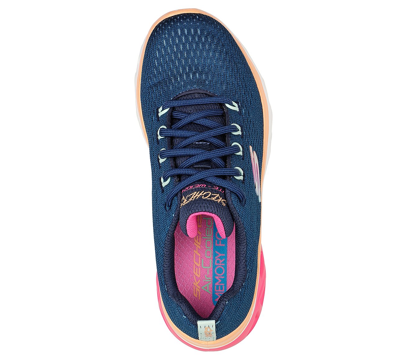 GLIDE-STEP SPORT - WAVE HEAT, NAVY/PINK Footwear Top View