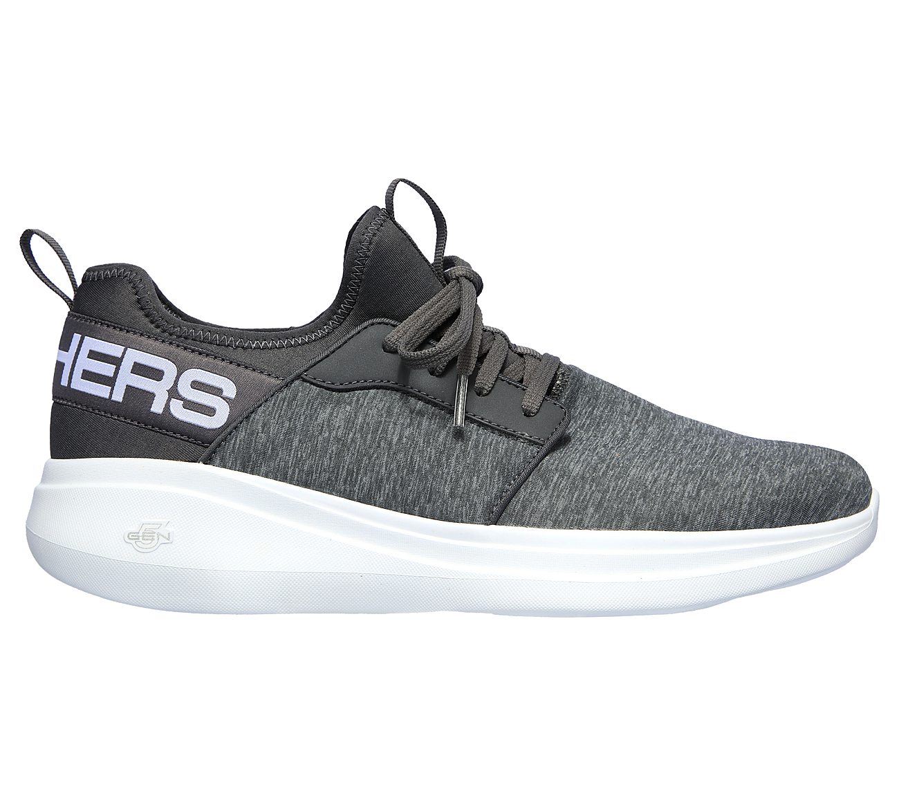 GO RUN FAST - ALULIGHT, GREY/WHITE Footwear Lateral View
