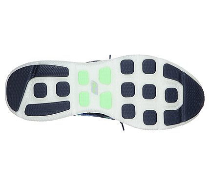 GO RUN 7 -, NAVY/LIME Footwear Bottom View