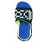 MEGA-CRAFT SANDAL-CUBOSPLASH, BLACK/BLUE/LIME Footwear Top View