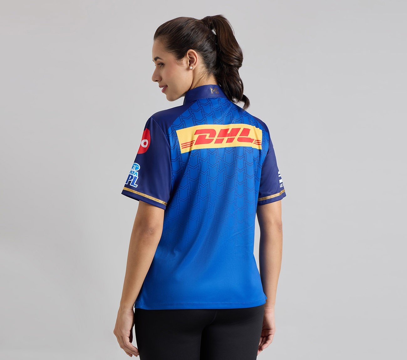 MUMBAI INDIANS IPL WOMEN'S FAN JERSEY 2026, ROYAL/NAVY/LIME