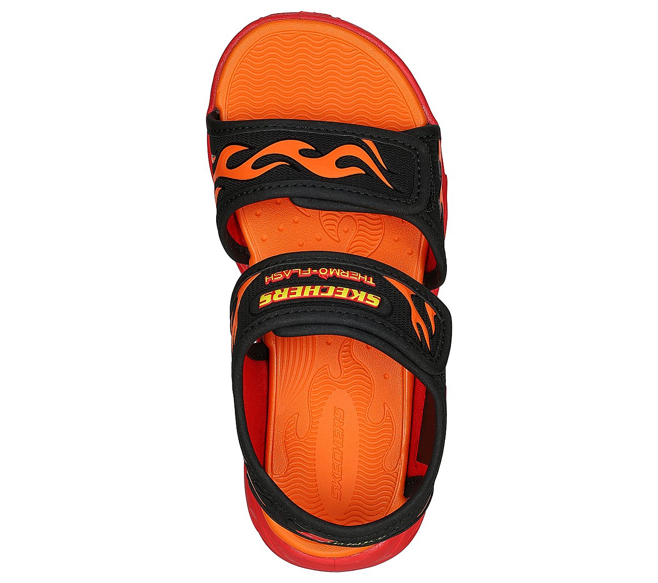 THERMO-SPLASH - HEAT TIDE, BLACK/RED Footwear Top View