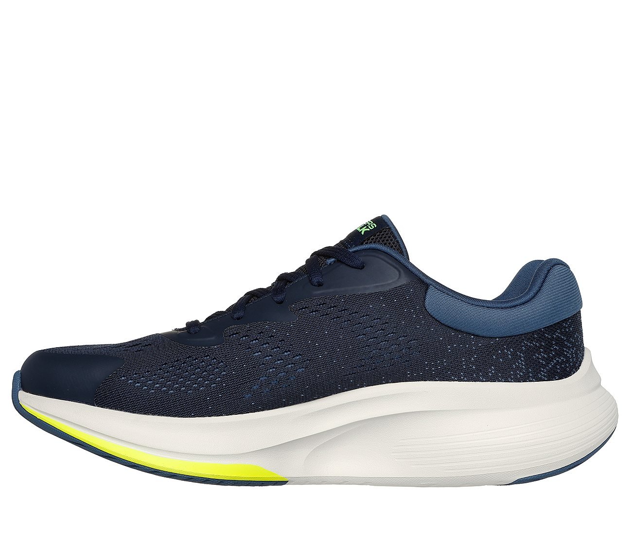 GO WALK MAX WALKER - AUGUSTUS, NAVY/LIME Footwear Left View