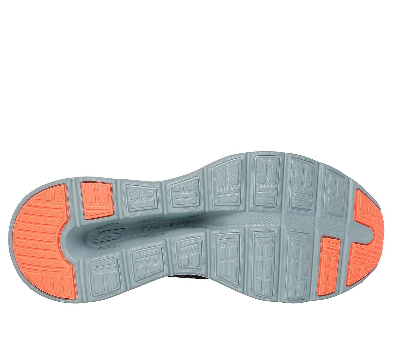 GO WALK GLIDE-STEP 2.0 - CALE, BLACK/GREY Footwear Bottom View