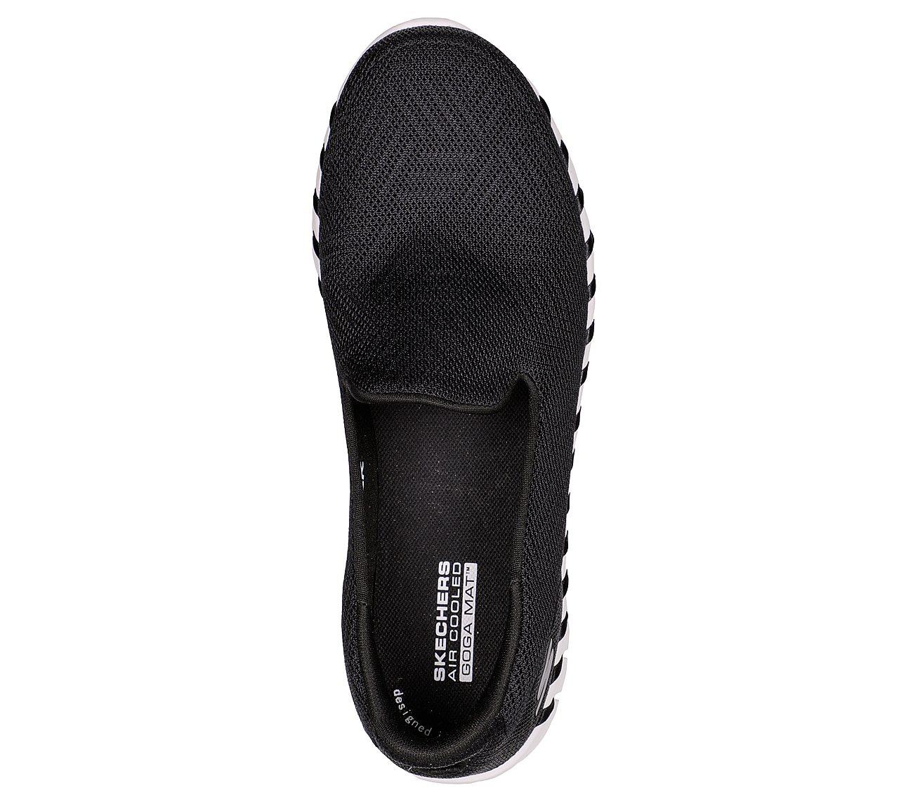 Skechers Black/White Go Walk-Smart-2-Um Womens Slip On Shoes - Style ID ...