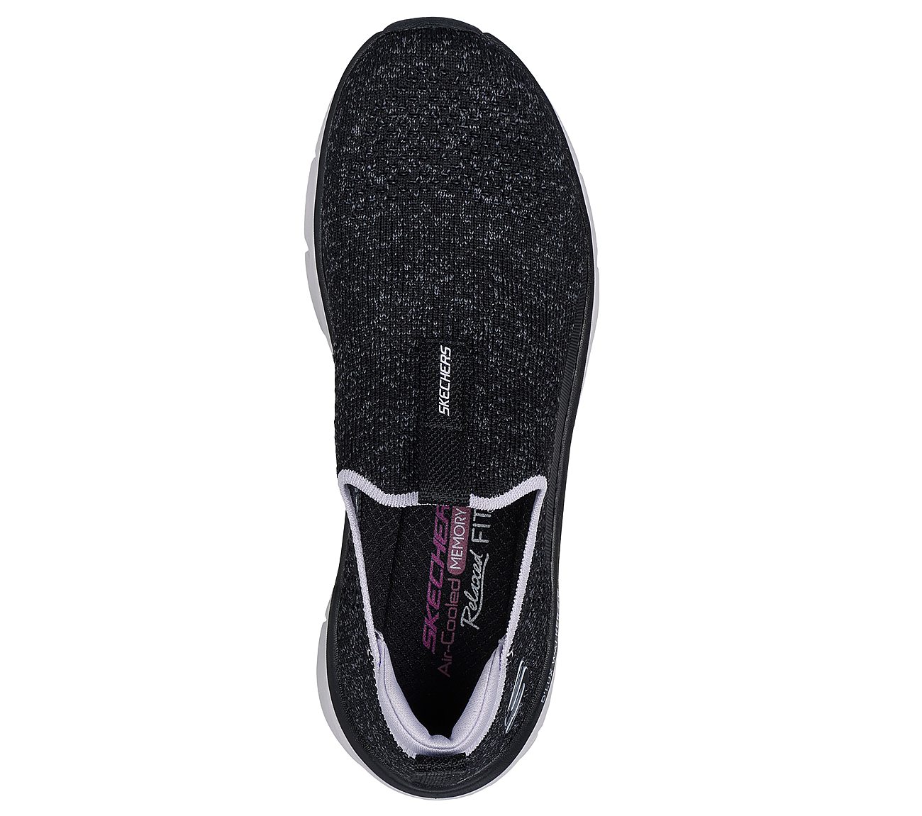 D'LUX WALKER 2.0-BOLD STATE, BLACK/LAVENDER Footwear Top View