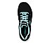 SKYBOUND -, BLACK/TURQUOISE Footwear Top View