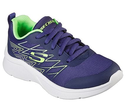 MICROSPEC - QUICK SPRINT, NAVY/LIME Footwear Lateral View