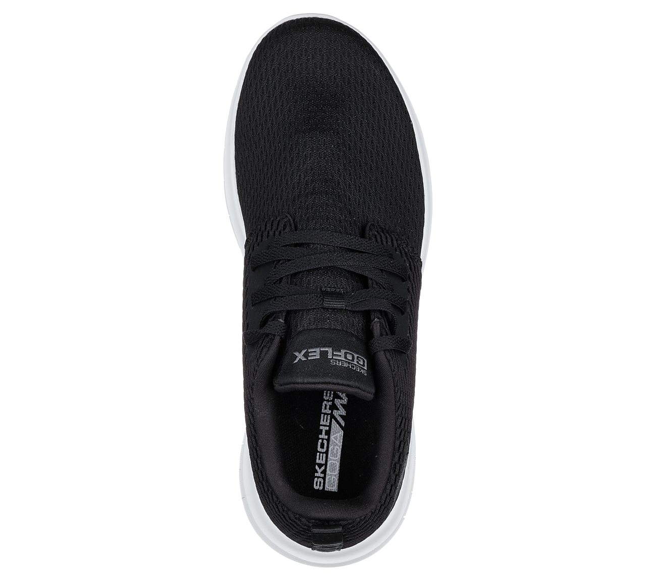 GO FLEX MAX- STRENGTH, BLACK/WHITE Footwear Top View
