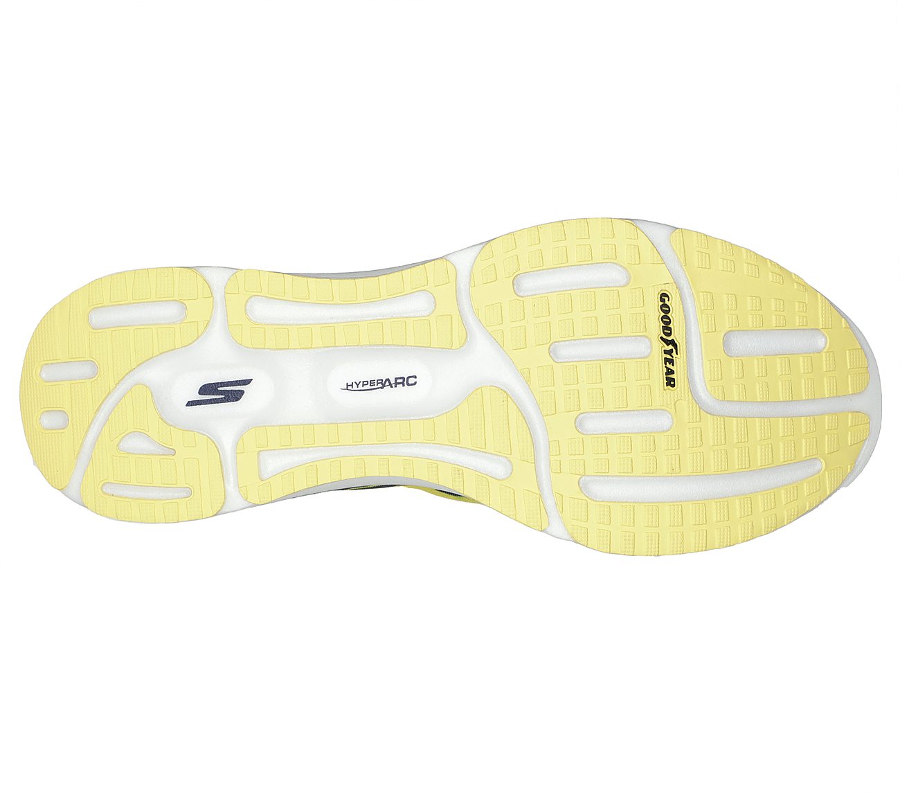 GO RUN RAZOR EXCESS, YELLOW/NAVY Footwear Bottom View