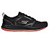 GO RUN PULSE -, BLACK/ORANGE Footwear Lateral View