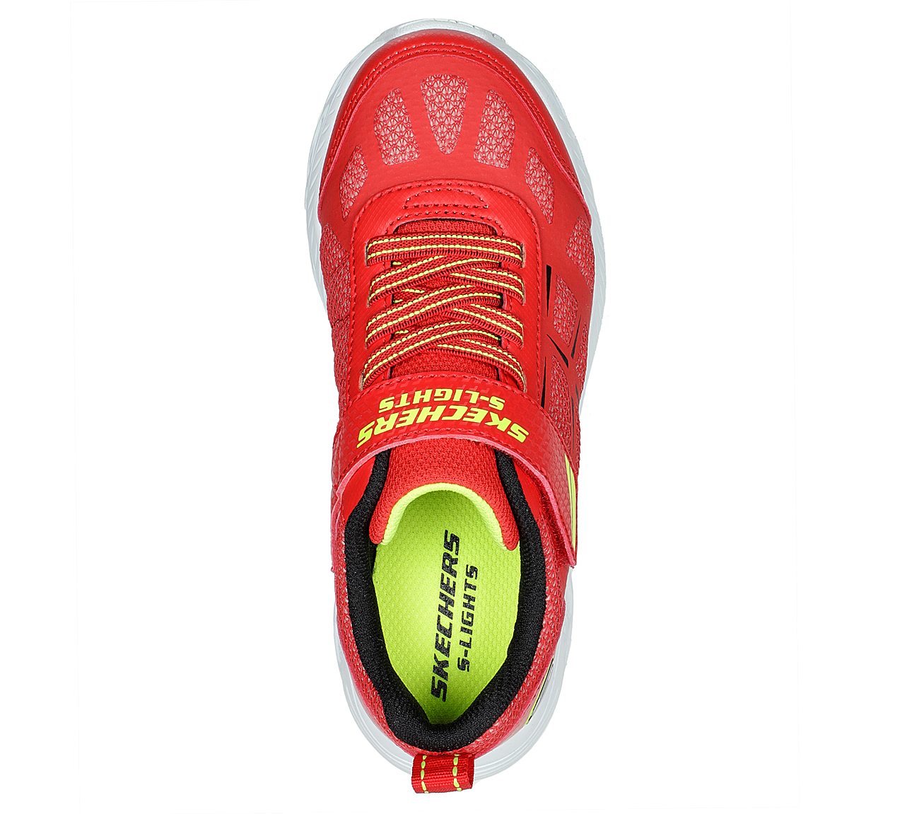 DYNAMIC-FLASH - REZLUR, RED/BLACK Footwear Top View