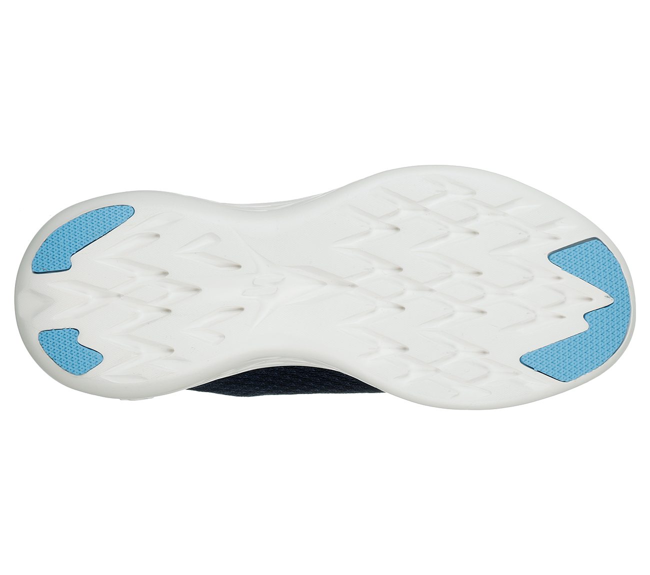 GO RUN 600-CIRCULATE, NAVY/WHITE Footwear Bottom View