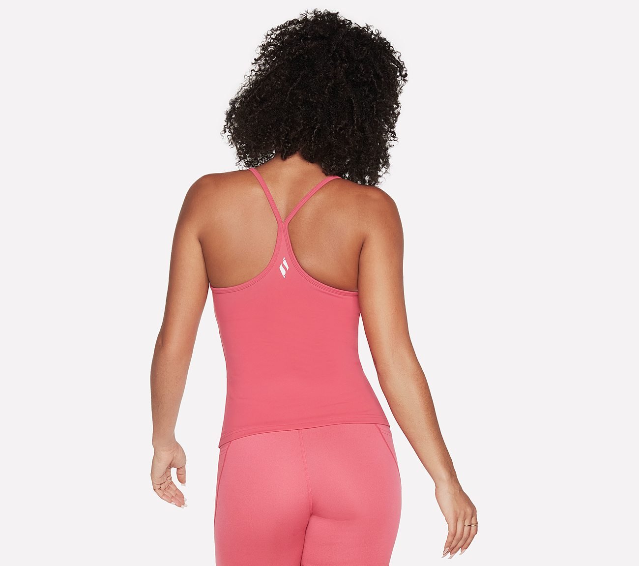 GOWALK RACERBACK SHELF BRA CA, RED/BLUE Apparels Top View