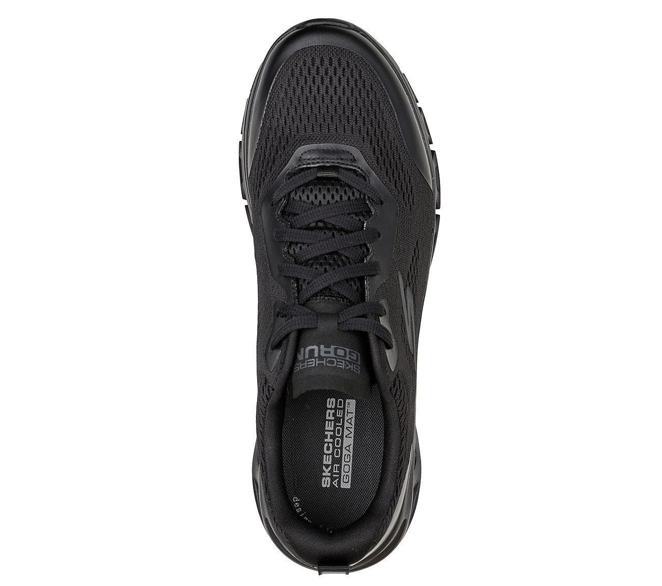 GO RUN GLIDE-STEP FLEX, BBLACK Footwear Top View