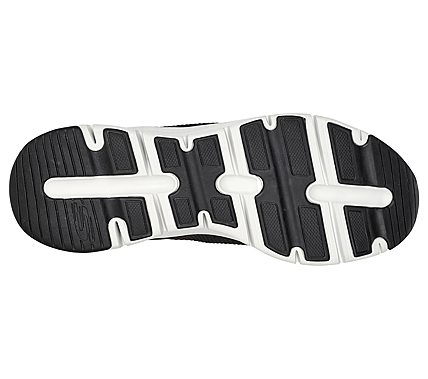ARCH FIT-TITAN, BLACK/WHITE Footwear Bottom View