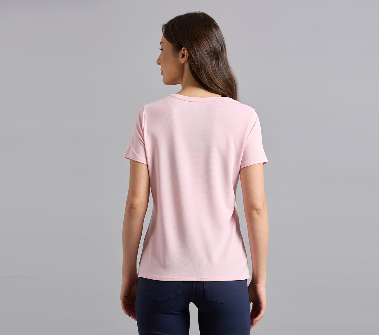 PERFORMANCE RUNNING T-SHIRT, WHITE/PINK