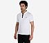 SS 1/4 ZIP POLO, WWWHITE Apparel Top View