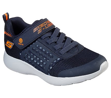 DYNA-LIGHTS, NAVY/ORANGE Footwear Lateral View