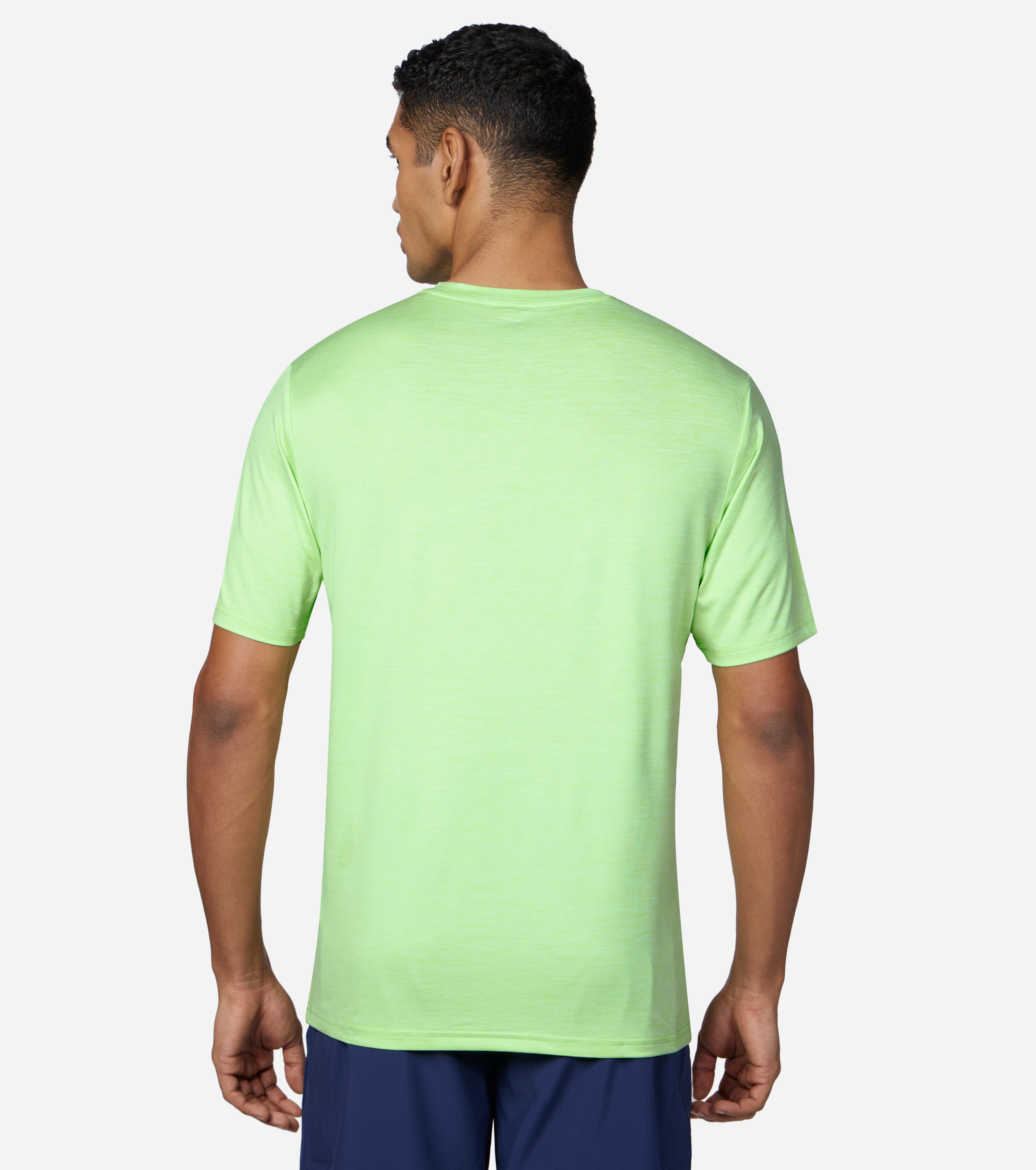 GODRI SWIFT SS T-SHIRT, LIME/GREEN Apparels Bottom View